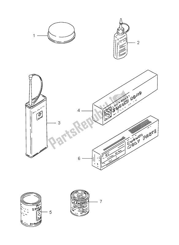 All parts for the Optional of the Suzuki GS 500E 2000