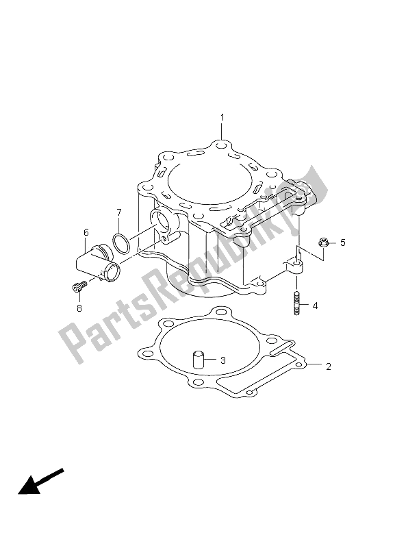 Wszystkie części do Cylinder Suzuki LT A 750 XZ Kingquad AXI 4X4 2009