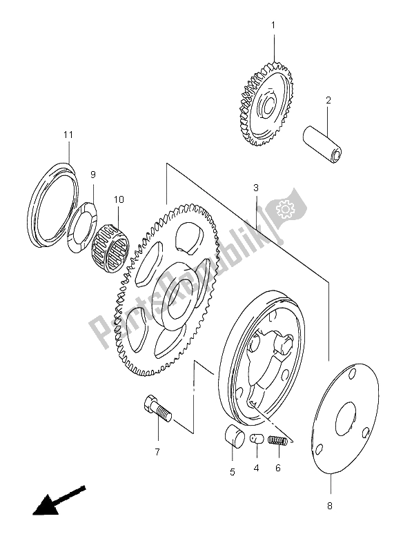 Todas las partes para Embrague De Arranque de Suzuki GZ 250 Marauder 2003