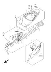 tampa da moldura (gsx-r750uf e21: glr)