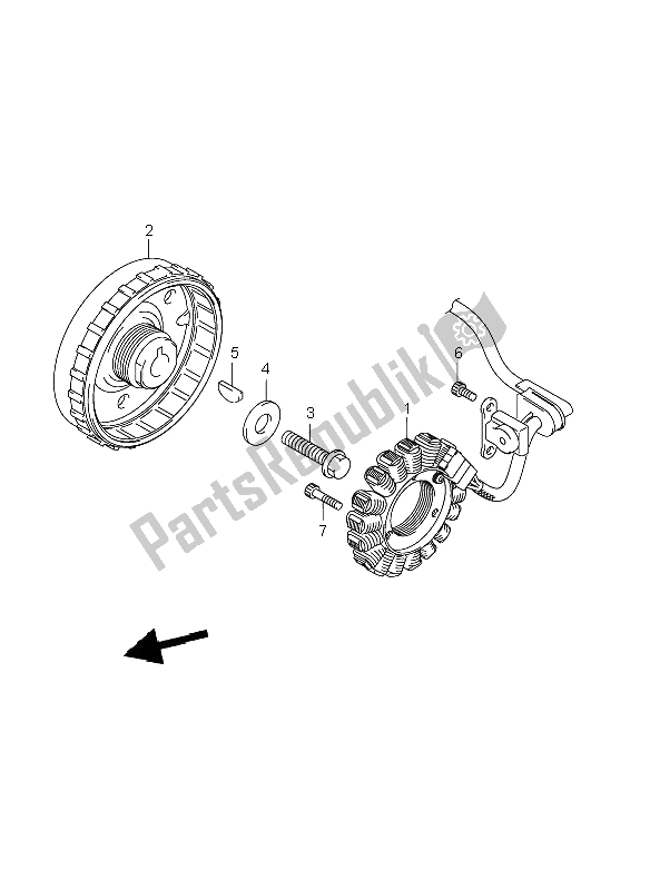 Toutes les pièces pour le Magnéto du Suzuki GSF 650 Nsnasa Bandit 2008