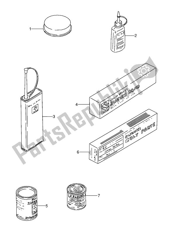 Todas las partes para Opcional de Suzuki GSX 600 FUU2 1992