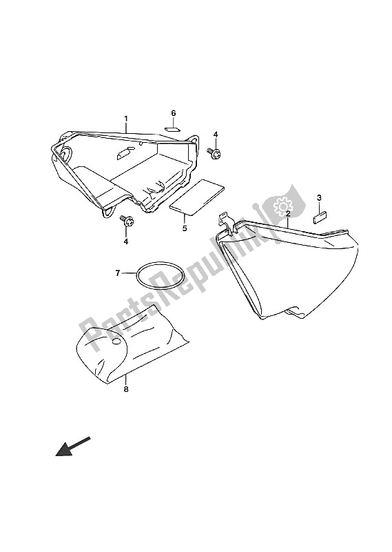 Wszystkie części do Skrzynia Na Baga? Suzuki VL 800 Intruder 2016