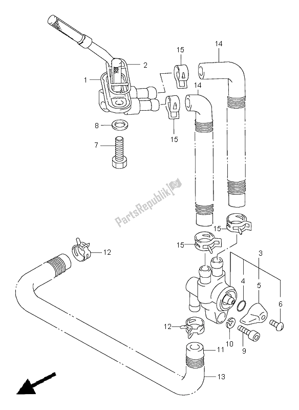 Tutte le parti per il Rubinetto Del Carburante del Suzuki VZ 800 Marauder 2002