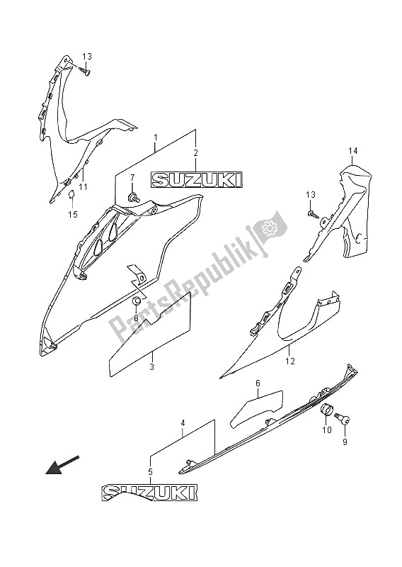 Tutte le parti per il Sotto Il Cofano del Suzuki GSX R 1000A 2016