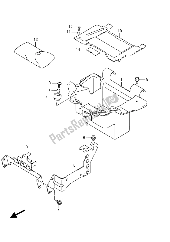 Todas las partes para Soporte De La Batería de Suzuki VZR 1800 BZ M Intruder 2015