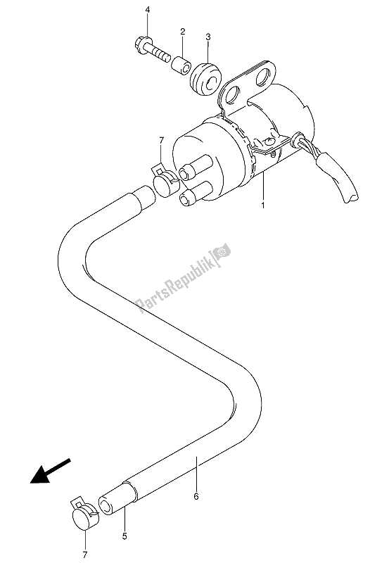 All parts for the Fuel Pump of the Suzuki RF 600 RU 1993