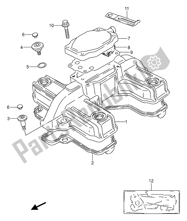 Wszystkie części do Cylinder Suzuki GS 500 EU 1990