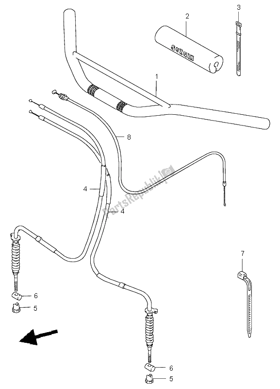 Wszystkie części do Kierownica Suzuki LT 80 Quadsport 2002