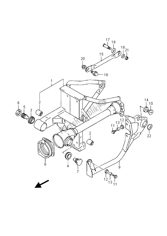 Todas las partes para Basculante Trasero de Suzuki VL 800 CT Intruder 2014