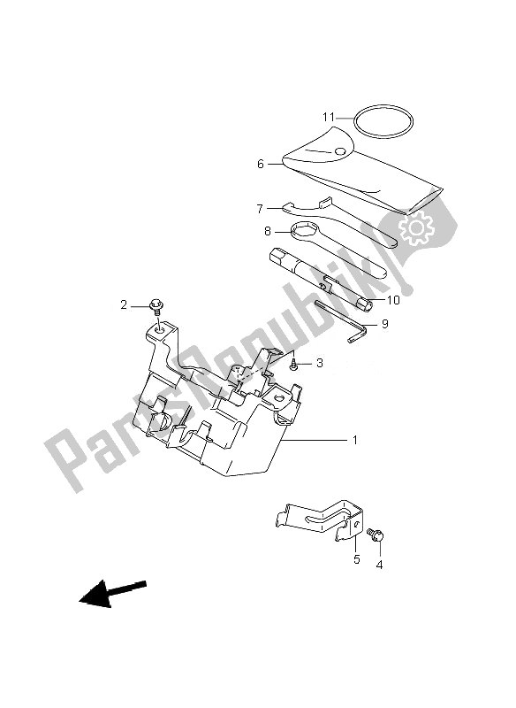 All parts for the Manual Box of the Suzuki GSF 1250 SA Bandit 2010