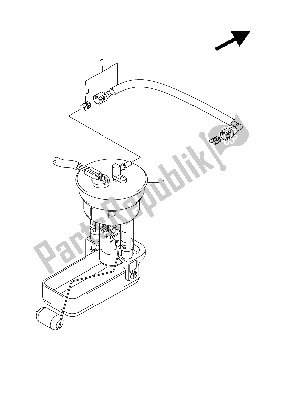 All parts for the Fuel Pump of the Suzuki LT A 750 XPZ Kingquad AXI 4X4 2012