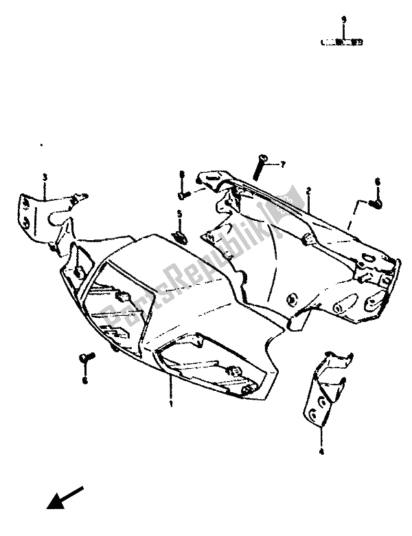 Tutte le parti per il Copertura Della Maniglia del Suzuki AH 50 1992