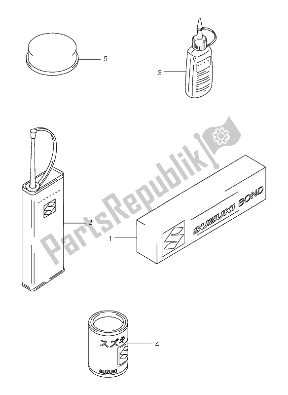 All parts for the Optional of the Suzuki RM 250 2004