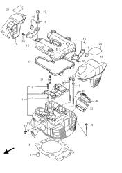 CYLINDER HEAD (FRONT)(VZR1800BZ E19)