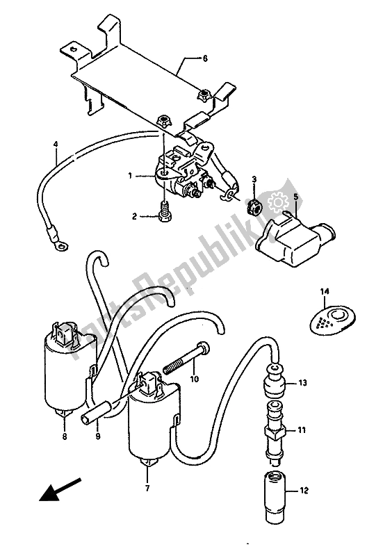 Tutte le parti per il Elettrico del Suzuki GSX R 1100 1989