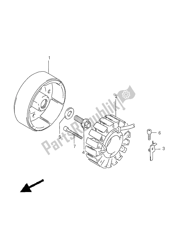 Toutes les pièces pour le Générateur du Suzuki GSX R 600 1998