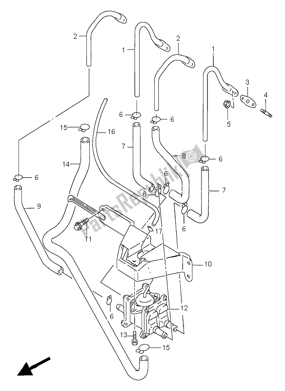 Tutte le parti per il 2a Aria (e18, E39) del Suzuki GSX R 750 1998