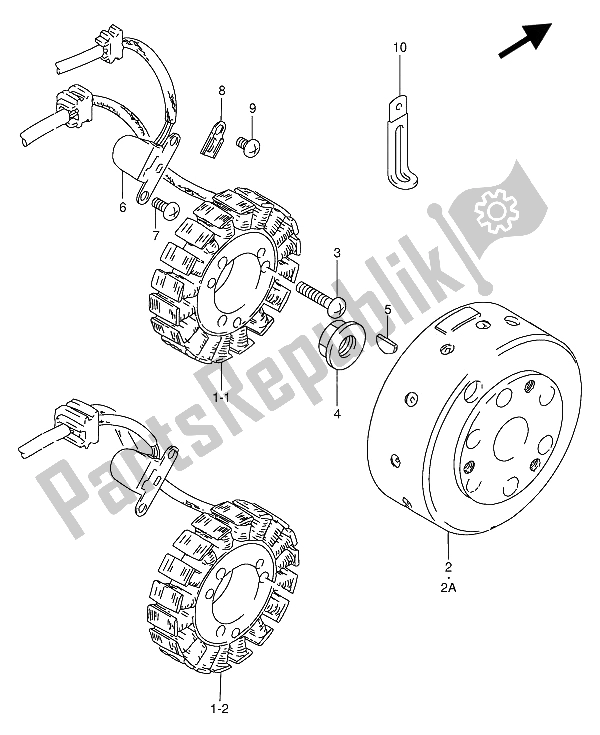 Toutes les pièces pour le Magnéto du Suzuki GN 250 1992