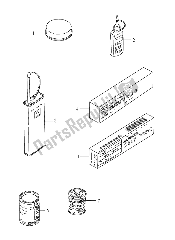Todas las partes para Opcional de Suzuki GSX 600F 1995
