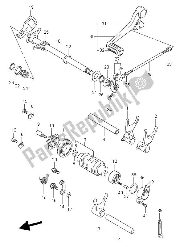 Todas las partes para Palanca De Cambios de Suzuki SV 650 NS 2000