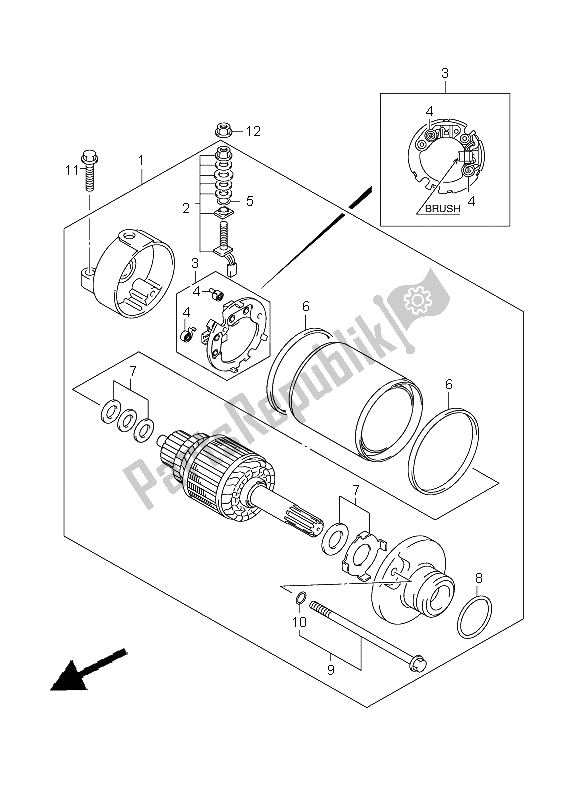 Toutes les pièces pour le Demarreur du Suzuki GSX R 600 2008