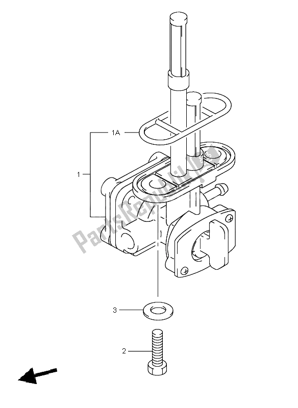 Tutte le parti per il Rubinetto Del Carburante del Suzuki VL 125 Intruder 2003