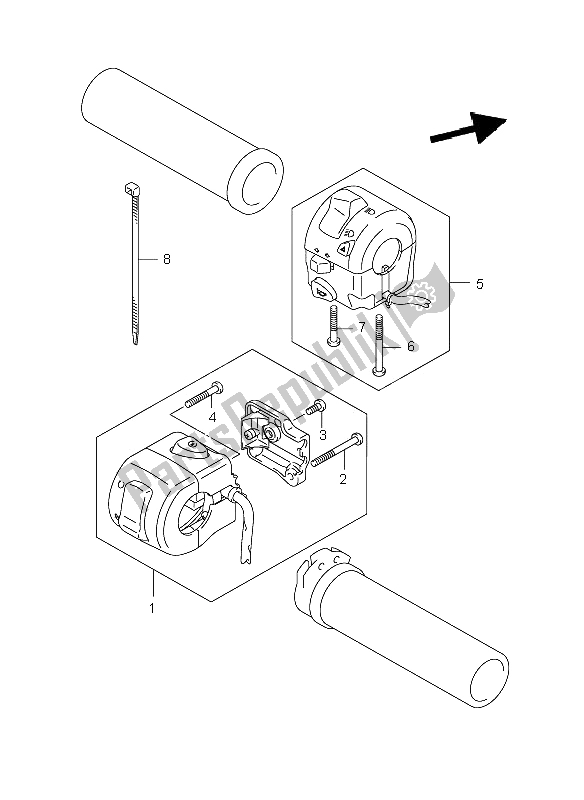 Todas las partes para Interruptor De La Manija de Suzuki C 800 VL 2009