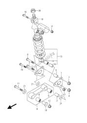 leva del cuscino posteriore (gsx-r1000 e21)