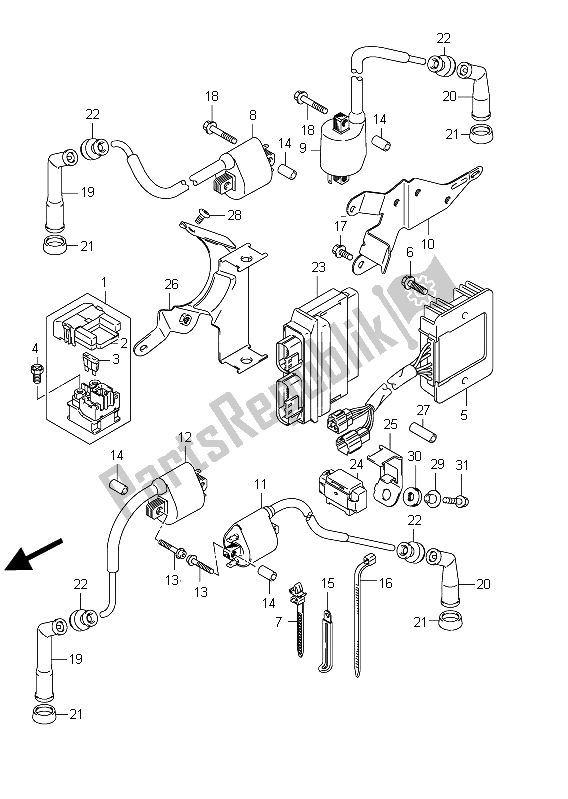 Toutes les pièces pour le électrique (vz800 E19) du Suzuki VZ 800 Intruder 2011