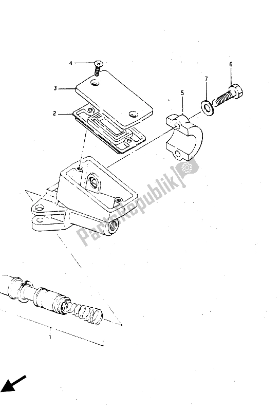 Wszystkie części do Przedni Cylinder G?ówny Suzuki GSX R 750R 1986