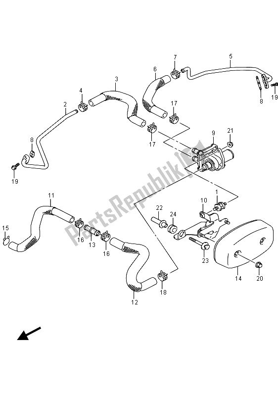 Wszystkie części do 2. Powietrze (e19) Suzuki VL 800 Intruder 2015