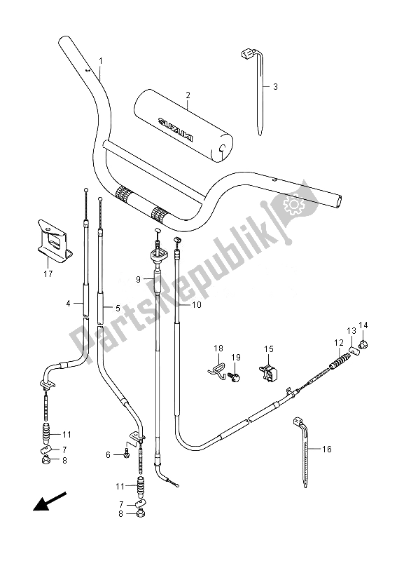 Wszystkie części do Kierownica Suzuki LT Z 50 2014