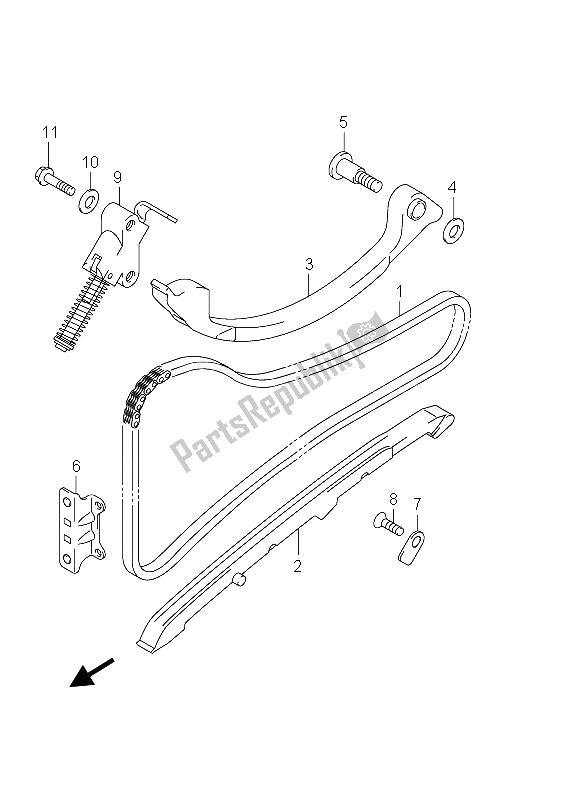 Toutes les pièces pour le Chaîne De Came du Suzuki AN 650A Burgman Executive 2012