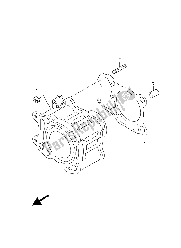 Toutes les pièces pour le Cylindre du Suzuki UH 125 Burgman 2005