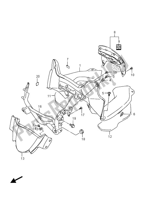Todas las partes para Panel Medidor de Suzuki GSX 1250 FA 2015