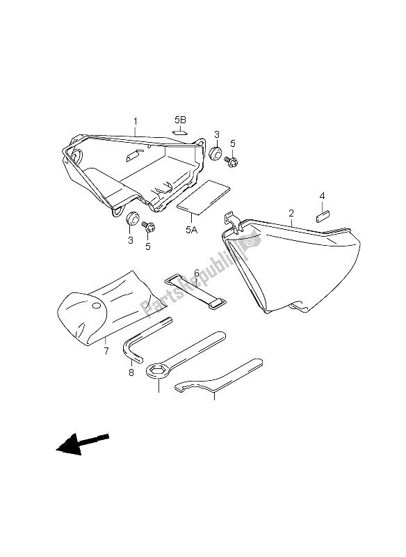 Todas las partes para Caja De Equipaje de Suzuki C 800 VL 2009