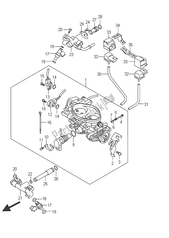 Toutes les pièces pour le Corps De Papillon du Suzuki C 800 VL Intruder 2011