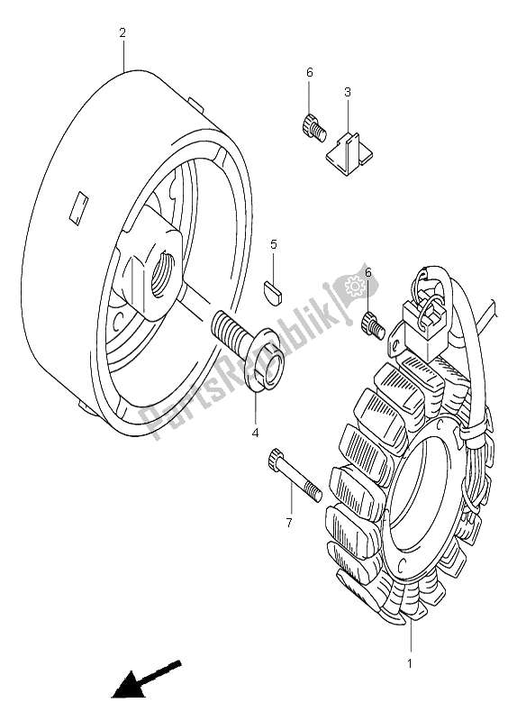 Todas las partes para Magneto de Suzuki DL 1000 V Strom 2003