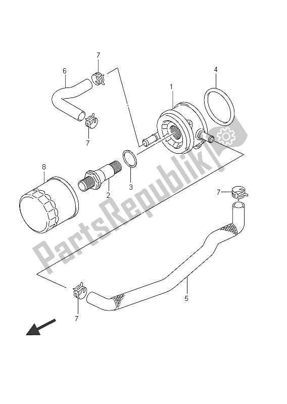 Toutes les pièces pour le Refroidisseur D'huile du Suzuki C 1800R VLR 1800 Intruder 2011