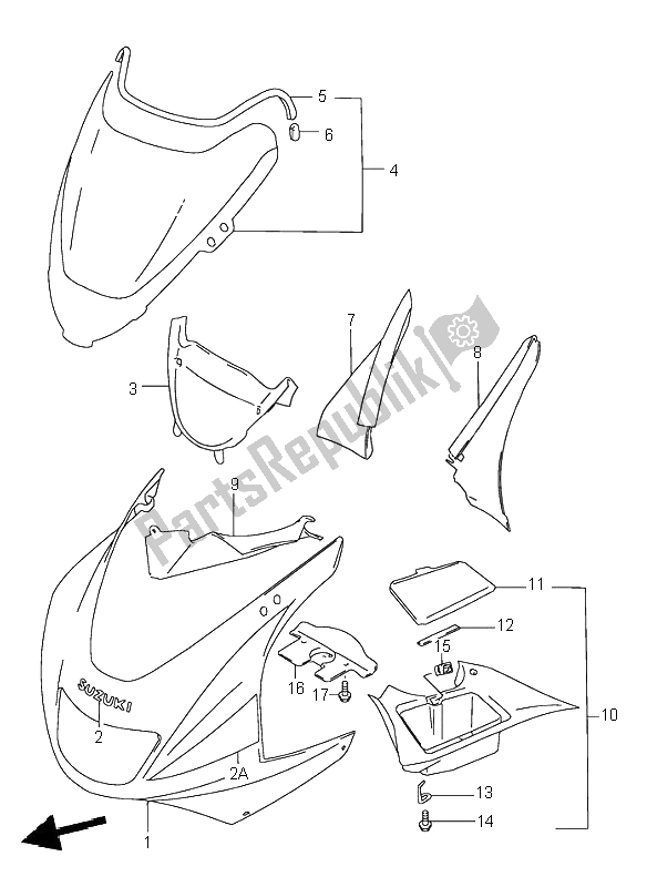 Tutte le parti per il Corpo Da Cowboy del Suzuki RF 600R 1995