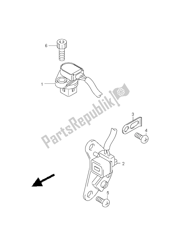 All parts for the Signal Generator of the Suzuki GSX R 750 2009