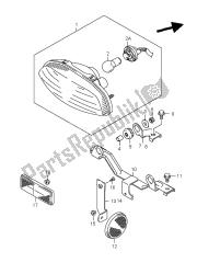 luz de combinación trasera