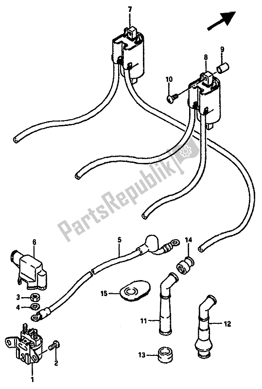 All parts for the Electrical of the Suzuki GSX R 750X 1987