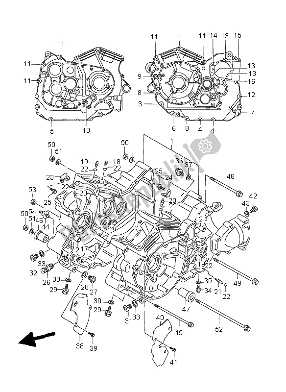 Toutes les pièces pour le Carter du Suzuki VL 1500 Intruder LC 2004