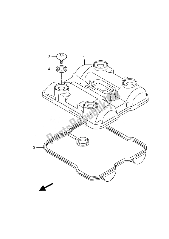 Todas las partes para Cubierta De Tapa De Cilindro de Suzuki LT A 750 XPZ Kingquad AXI 4X4 2014