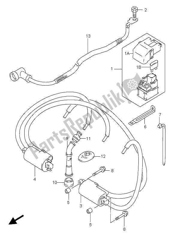 All parts for the Electrical of the Suzuki GSX 600F 2004