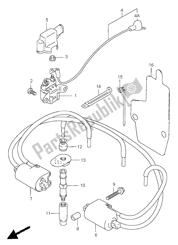 Tutte le parti per il Elettrico del Suzuki GSX 750F 1997