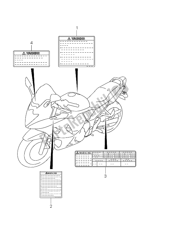 Tutte le parti per il Etichetta (gsx650f E24) del Suzuki GSX 650 FA 2011