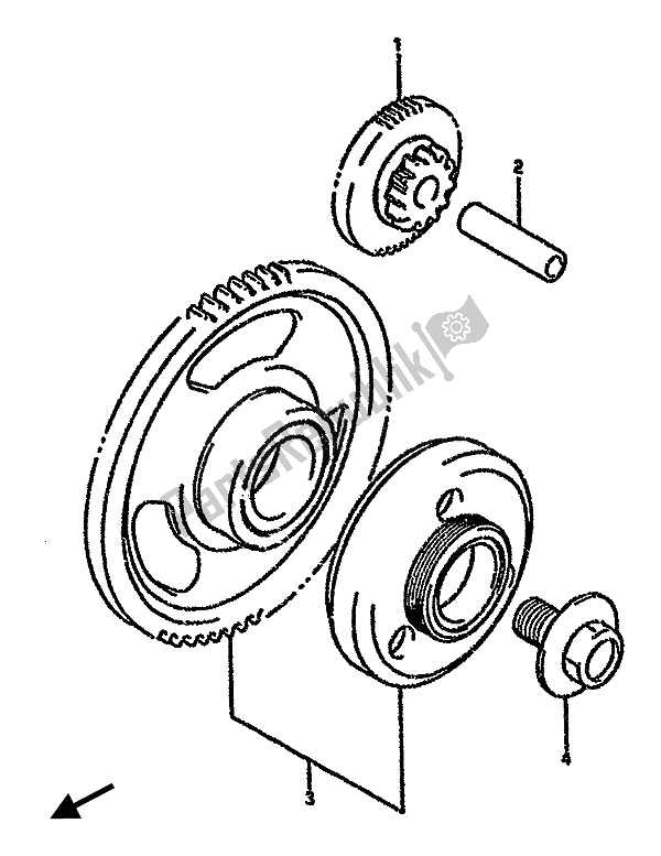 Todas las partes para Embrague De Arranque de Suzuki GSX 750F 1992